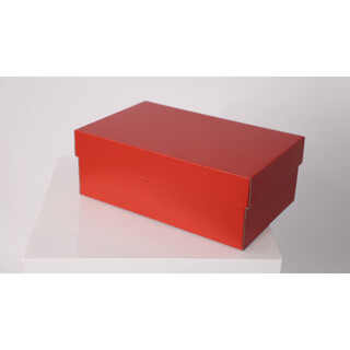 Rsrddy 10 pcs upper and lower lid kraft paper shoe box carton color universal shoe box packaging wall storage box 32x20x12cm red 10 pcs 1*1*1cm