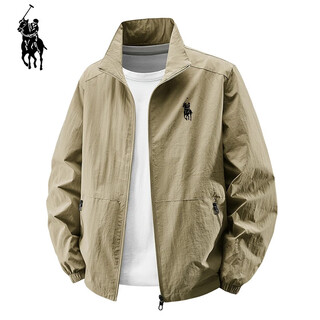 Paul sun protection clothing men's summer uv protection sun protection clothing lightweight breathable air conditioning clothing jacket outdoor fishing clothing khaki 4xl 175-195jin jin equals 0.5kg