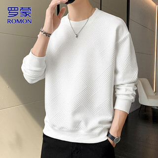 Romon sweatshirt men's autumn and winter casual long-sleeved t-shirt men's jacket men's clothing bottoming shirt top