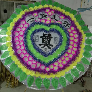 Wreaths for deceased people, funeral supplies, memorial umbrellas, folding various sizes, specifications, simulation manufacturer, type b