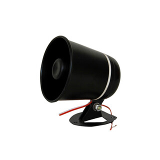 Small passive horn speaker, high-pitched passive alarm speaker, waterproof 8 ohm 15 watts 20w/30w s24bg 20w black aluminum basin-passive, external audio source required