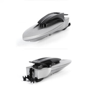 荣德堂迷你六通遥控潜水艇快艇核潜艇小遥控气垫遥控潜水艇 快艇白色2.4G 标配+usb充-加电池螺丝刀