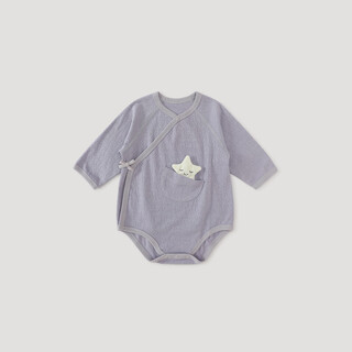 Bali piggy baby bag newborn four seasons long sleeve pajamas triangle harness modal jumpsuit spring and autumn baby clothes rock candy purple 66cm