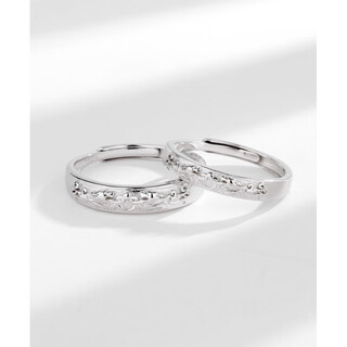 Nilan fat donglai's same style pt950 platinum couple ring pt950 pixiu ring, fashionable and personalized open platinum index finger turn, lucky pixiu men's ring (live mouth adjustable)