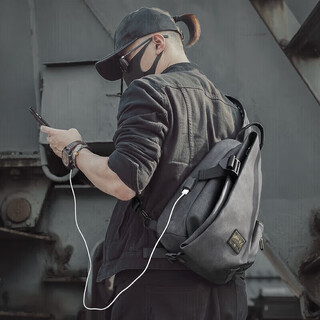 Teemzone tingzun shoulder bag men's casual sports chest bag retro trend messenger bag fashion men's bag travel small backpack