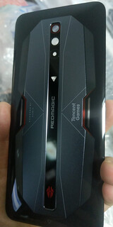 Nubia red magic 6 red magic 6pro original back cover camera mirror glass frame mobile phone back cover 6pro original back cover 1 gray with mirror free glue