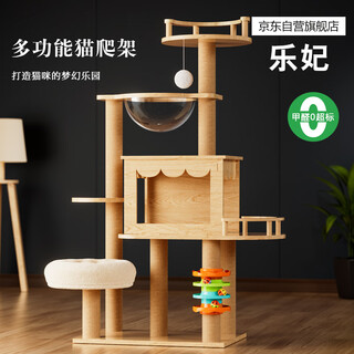 Lefei cat climbing frame cat turntable toy integrated cat nest cat tree cat villa small non-occupying cat shelf