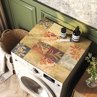 Fantasy washing machine cover mat balcony drum fully automatic washing machine cover cloth f water f dust cover refrigerator top diatom mud mat autumn time diatom mud soft cushion d system contact customer service