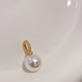 Kuxa openable pendant 925 sterling silver single pearl pendant with millet bead pendant clavicle chain accessories cold light australian white universal buckle pendant