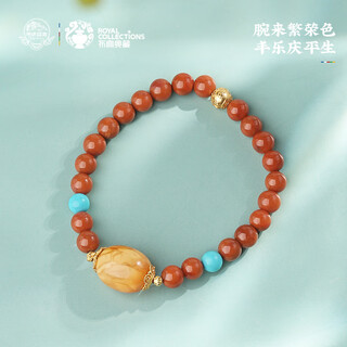 Potala palace chuannan red beeswax turquoise bracelet for men and women 925 silver six-character mantra bracelet as a birthday gift for girlfriend