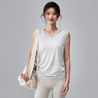 Zailu fitness girl thin yoga clothes cover up loose sleeveless pilates training top summer quick-drying sports vest albumin l l