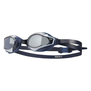 Tyr stealthx race non-mirror adult swim goggles smoke/navy one size