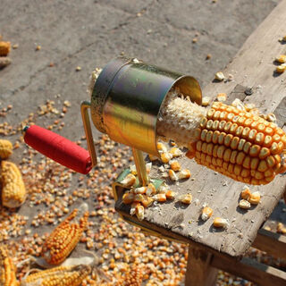 Hand-cranked corn thresher new model household small corn thresher agricultural corn peeling artifact peeling corn husk corn peeling artifact easy corn peeling 18 yuan straight down - only 55 orders left