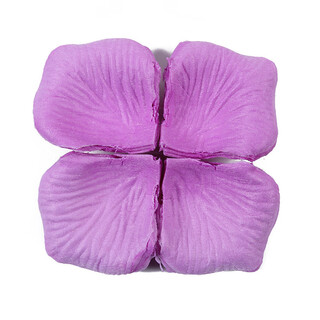 Creation secret simulation rose petals wedding confession decoration hand-spreading flowers valentine's day proposal making romantic wedding room decoration supplies light purple 3 packs (about 300 pieces) petals