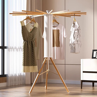 Good wife octopus-style clothes drying rack floor-standing household balcony drying clothes quilt artifact is convenient for storage and does not take up space