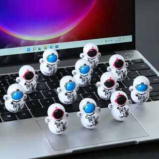 Oimg astronaut tumbler astronaut small gift desktop ornament children's cute cartoon creative decompression toy astronaut tumbler 30 pack