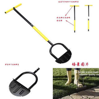 Oluoxun customized manual edge trimmer with handle half-moon lawn edger sawtooth hand lawn edge trimmer step trimmer default