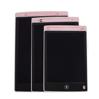 画板儿童家用液晶手写板可擦写黑板电子涂鸦绘画板写字板消除 8.5寸直边单色屏粉色