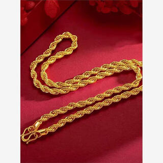 Cargilla old phoenix 999 bengal red gold sand gold jewelry men's vietnamese faucet twist chain simulation alloy r38-4mm68cm (about 22g, the actual weight is