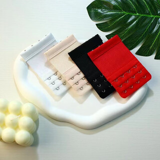 Iosn special size elastic buckle distance 1.5cm elastic underwear bra extension extension buckle four rows bra back buckle special small four rows elastic style black + white + red