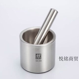 Zwilling zwilling 316 stainless steel thickened solid garlic pounder large stone mortar grinder bowl garlic pounder 304 pounding bowl