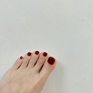 Caox does not need to be removed when taking a bath, does not fade, american-made 14k gold-covered elastic toe ring, small gold bead foot ring, ins style foot accessories, net circumference 42-43mm