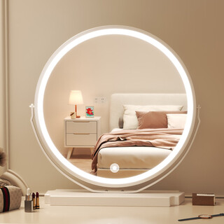 Fan yejia led smart makeup mirror 40cm dressing table large mirror bedroom desktop desktop makeup mirror girlfriend new year gift