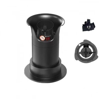 Fully automatic powder bowl cleaner, coffee machine handle cleaning brush, coffee grounds cleaning, rag-free washing, commercial black, with 32cm