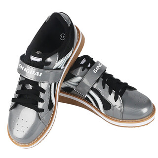 Jingpai jingpai weightlifting shoes deadlift professional squat shoes gym training competition non-slip wear-resistant breathable balance men's and women's shoes gray 42
