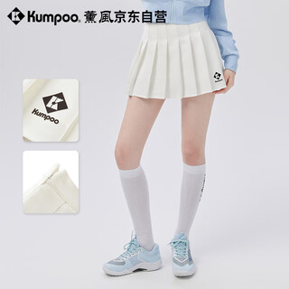 薰风（KUMPOO）羽毛球短裙百搭跑步运动半身裙女熏风K243W-7033 白色 M