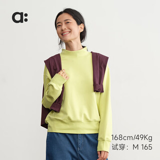 Youlan (allblu) allblu youlan parent-child eucalyptus q highly recommended for stunning body feel half turtleneck sweatshirt crisp and stylish cheese yellow 165