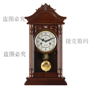 Polaris retro nave clock solid wood carved mechanical desk clock full copper movement wall pendulum clock polaris g