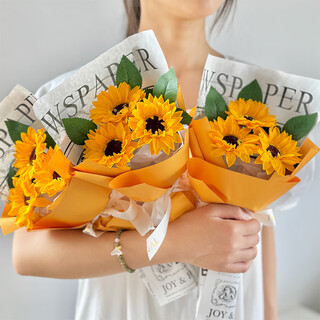 Chuduo 3 jabón de girasol ramo eterno recuerdo 214 regalo del día de san valentín entrega en la misma ciudad cumpleaños sin flores