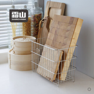 Frost mountain 304 stainless steel storage basket kitchen cutting board storage basket snacks and sundries household hollow widened storage basket