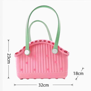 OIMG狗狗猫咪外出夏天便携托特包透气夏季单肩约克夏手提篮小型犬宠物 淡粉绿【撞色多巴胺】 M-【建议8斤内爱宠】