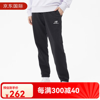 New balance new balancenb official men's and women's fitness sports leggings couples casual trousers up21500 bk black 165