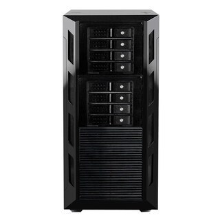Yanjin industrial control nas chassis tower water-cooled atx motherboard 10 optical drives optical disc burner multi-disk hot-swappable monitoring storage workstation server chassis t8 package three (chassis + 8 hard disk modules)