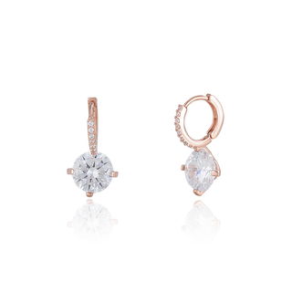 Ajidou ajidou earrings, the same style in offline malls, simple high-end sparkling zircon earrings as a valentine's day gift for your girlfriend