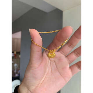 Langqing lao phoenix gold store lock bag gold bracelet hand jewelry xiaopangfu 2025 new niche design bracelet gift light bracelet