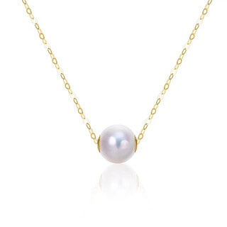Au750/seawater pearl/akoya passepartout necklace/8-8.5mm seawater akoya passepartout 8.8.5mm