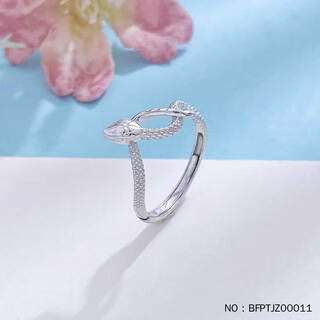 Chi case pt950 platinum ring solid snake year zodiac spirit snake ouroboros ring ring platinum ring live mouth 3.15g