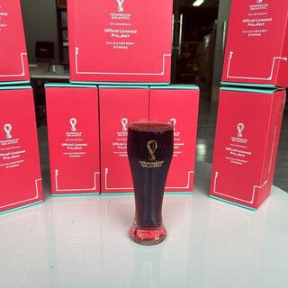 Baichunbao fifa2022 qatar football world cup silver-inlaid cup home glass quick-cooling beer cup 1 piece of pure silver