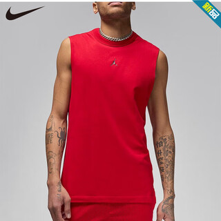 Nike (NIKE) vest men's clothing 2025 spring new JORDAN outdoor fitness breathable sportswear versatile casual sleeveless T-shirt FN5857-687 S