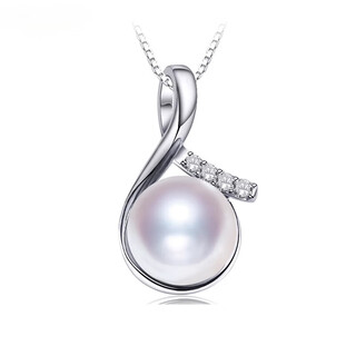 Dl 1998 fat dong lai quality pearl pendant single pendant freshwater pearl single smart simple musical note design necklace women's lock minor flaws 10-11mm