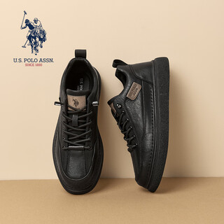 U.s. polo assn. paul men's shoes 2025 autumn new casual leather shoes british retro business commuting versatile sneakers