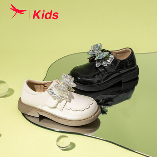 红蜻蜓儿童2025年秋季女童小皮鞋英伦风公主鞋单鞋Q41BPPY423黑色28