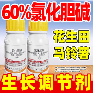 60% choline chloride growth regulator, peanut and potato growth regulator, genuine pesticide 100g*2 bottles, limited time sale