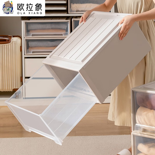 Ola xiang storage box drawer-type plastic household clothes transparent wardrobe storage box clothing storage box bedside organizing cabinet