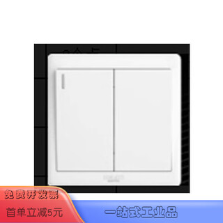 单联双控开关 86型 个