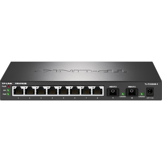 普联（TP-LINK）环网光纤收发器 2千兆SC光口+8千兆网口 商云管理支持端口汇聚、流量统计、端口监控TL-FC328AB-3